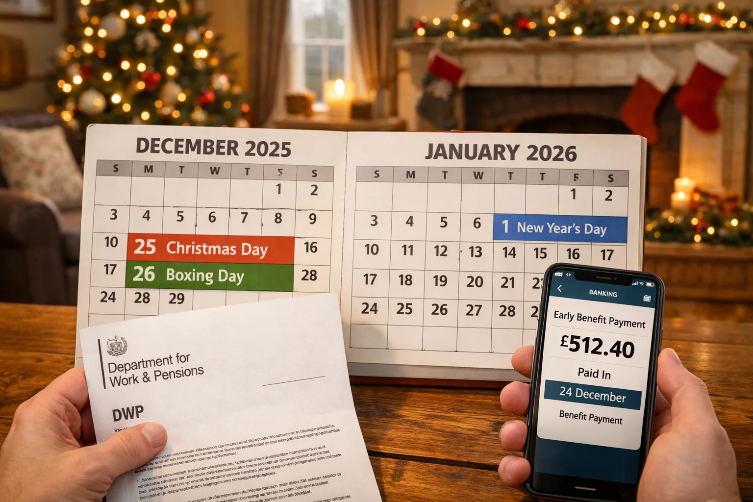 What Are the DWP Bank Holiday Payment Dates for Christmas 2025 and New Year